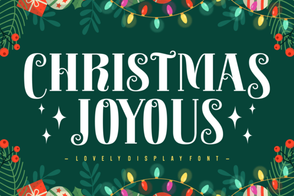 Christmas Joyous Font for Festive Editorial Design