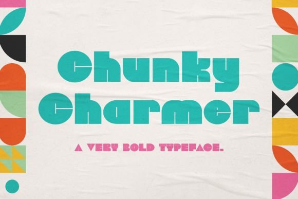 Chunky Charmer Font: Bold Typography for Makers