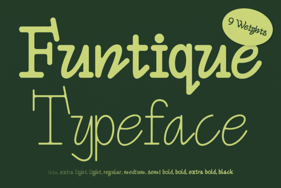 Funtique: A Bold Display Font for Expressive Design Projects