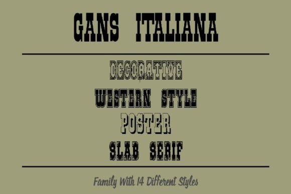 Gans Italiana: A Wood-Type Font for Digital Branding