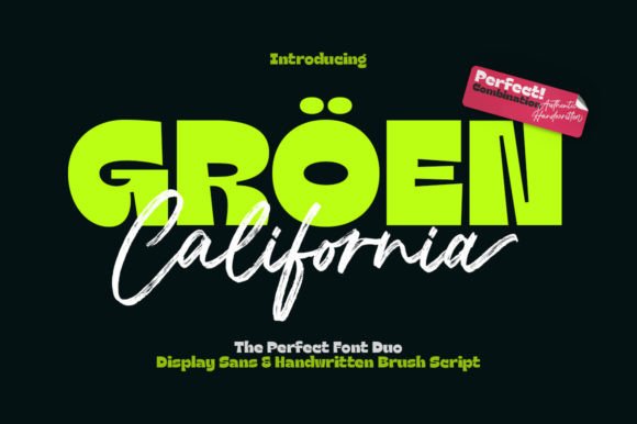Groen California: A Stylish Display Font for Editorial Design