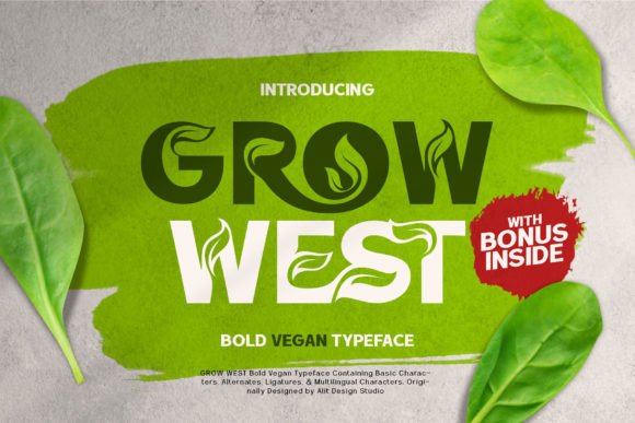 Grow West Font Review for Eco Web Design