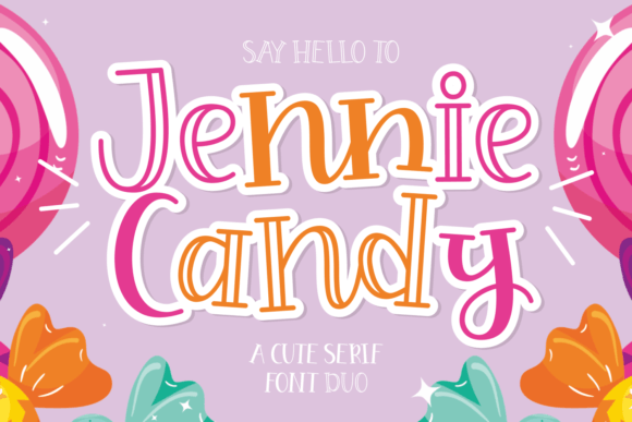 Jennie Candy: A Sweet Serif Font for Charming Editorial Design