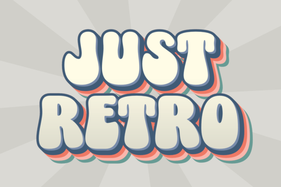 Just Retro Font: Adding Playful Display Type to Web Layouts