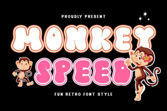 Monkey Speed: A Playful Display Font for Editorial Design Projects