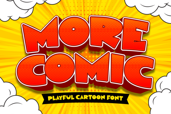 More Comic: A Playful Display Font for Crafters and Product Designers