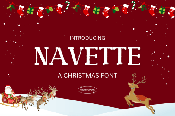 Navette Font: Festive Typography for Editorial Design