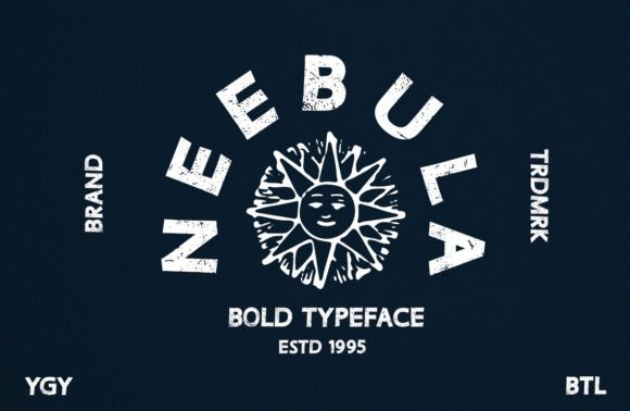 Neebula Font: Bold Retro Branding for Small Business
