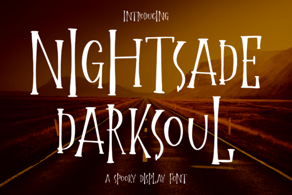 Nightsade Darksoul: A Spooky Display Font That Adds Character to Handmade Projects