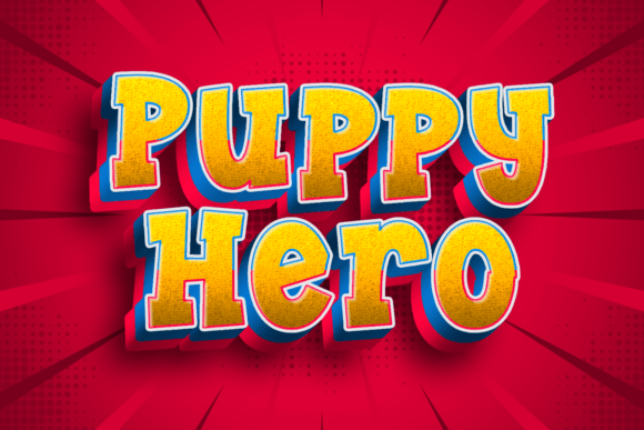Puppy Hero: A Bold Display Font for Playful Brand Identities