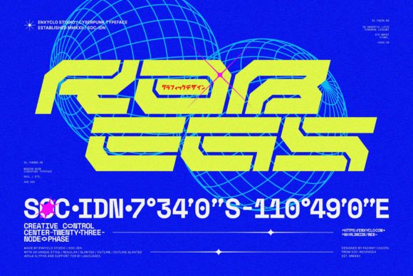 Rabegs Font: A Cyberpunk Typeface for Web Design