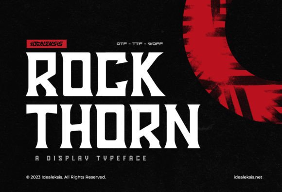 Rock Thorn: A Bold Display Font for High-Impact Campaign Visuals