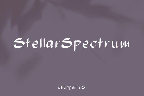 Stellar Spectrum: A Futuristic Display Font for Modern Web Design