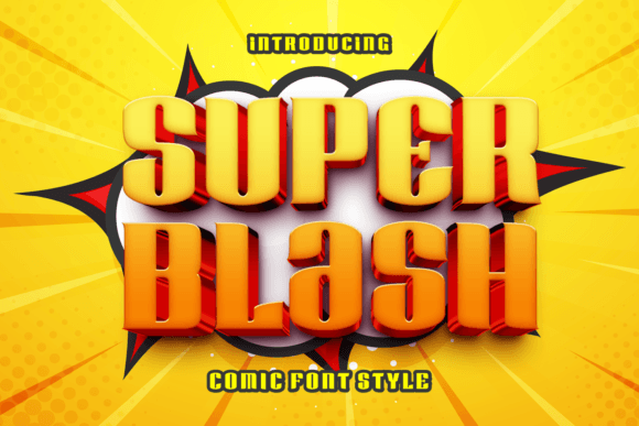 Super Blash: A Playful Display Font for Crafters and Product Makers