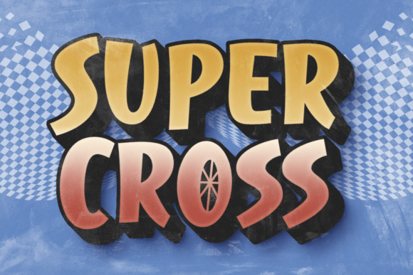Super Cross: A Bold Display Font for Business Branding