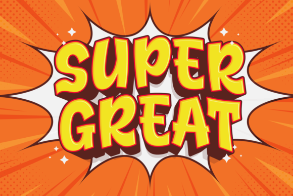 Super Great: A Playful Display Font for Dynamic Editorial Design