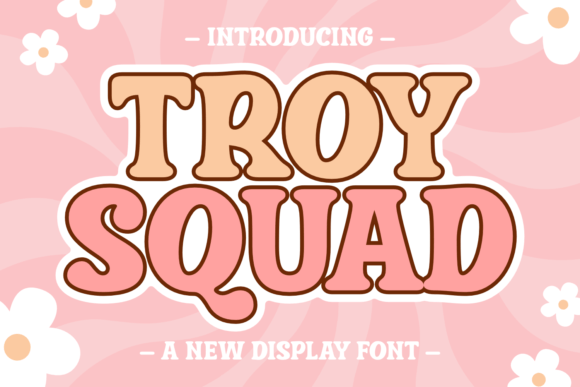 Troy Squad Font: Bold Retro Typography for Web Design